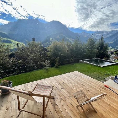 Chalet Sonnenheim, Wohnung Mit Panoramafenster 아델보덴 외부 사진