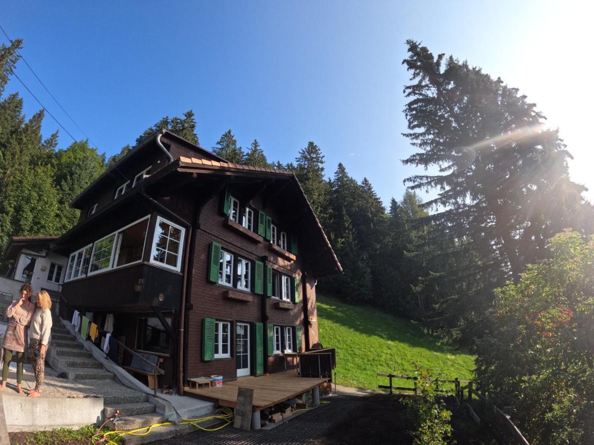 Chalet Sonnenheim, Wohnung Mit Panoramafenster 아델보덴 외부 사진