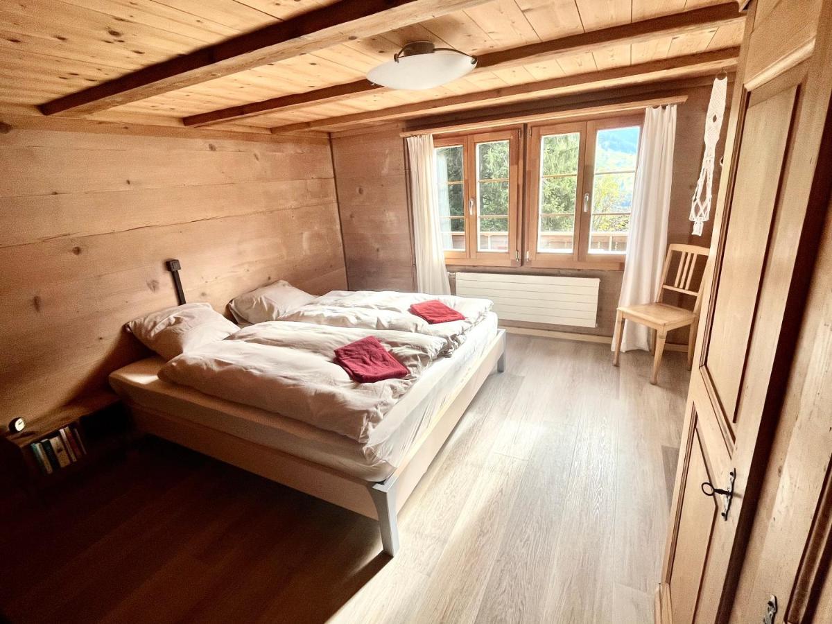 Chalet Sonnenheim, Wohnung Mit Panoramafenster 아델보덴 외부 사진